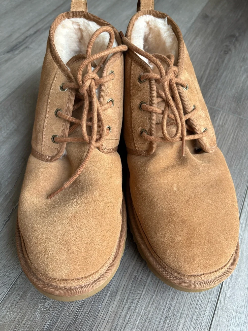 UGG Men's Suede Lace-Up Chukka Boots in Chestnut Brown neumel 13 low